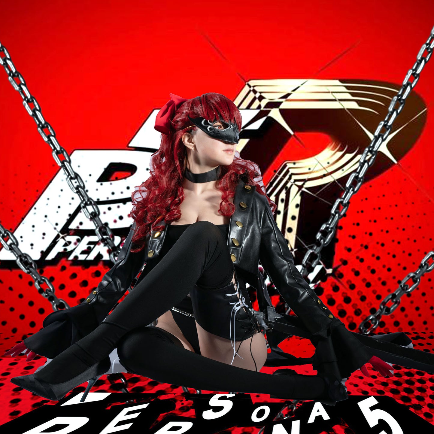 Persona 5 P5 The Royal Yoshizawa Kasumi Cosplay Costume Halloween Battle Suit Uniform