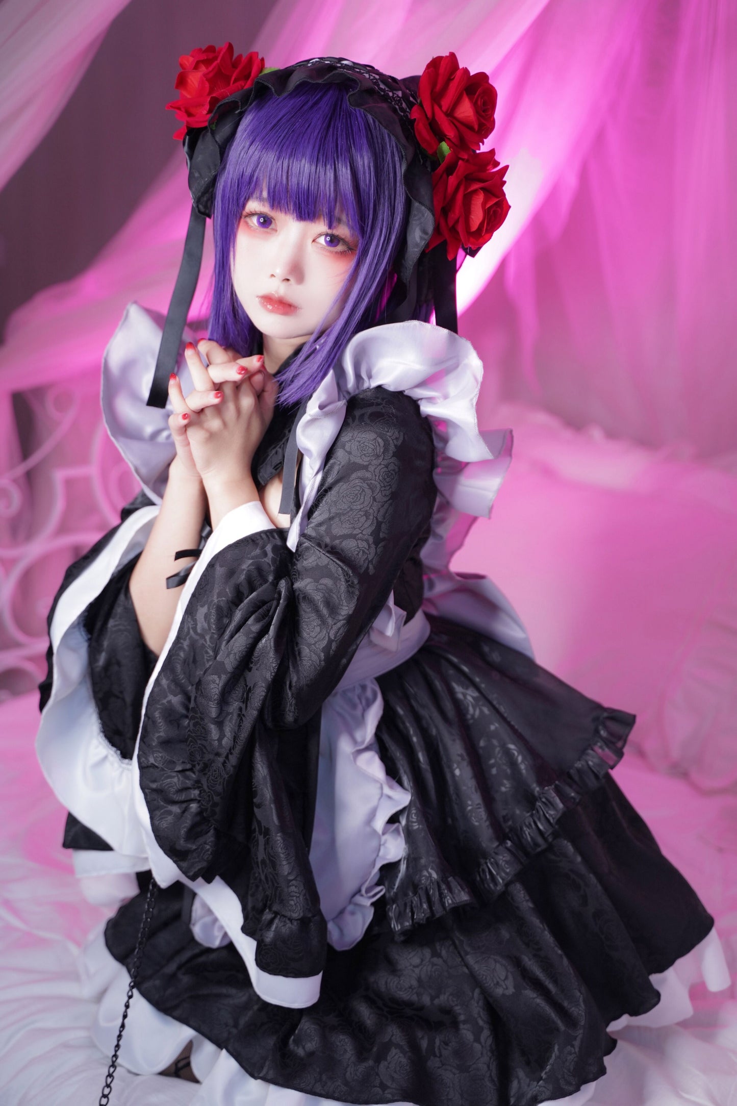 My Dress-Up Darling Marin Kitagawa Cosplay Costume Maid Dress Skirt with Apron Full Sets for Halloween