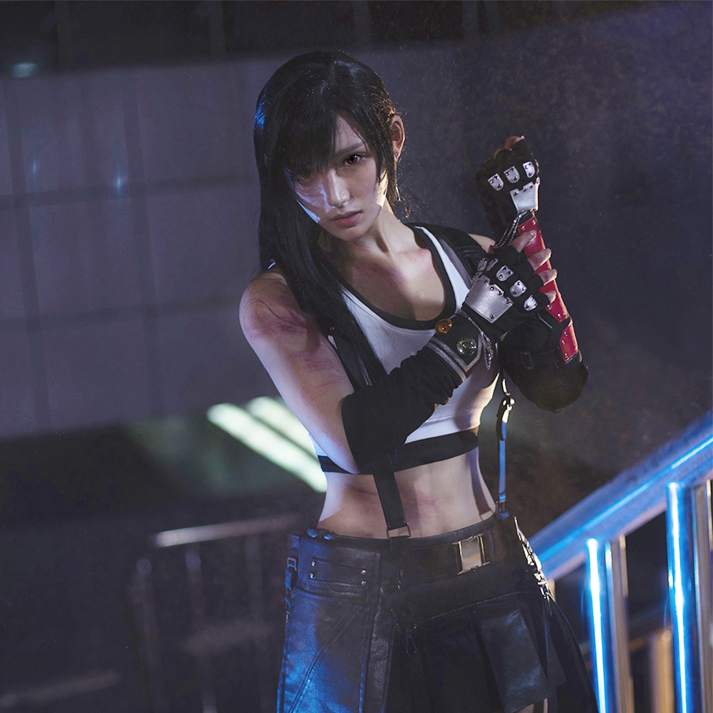 Final Fantasy VII Tifa Lockhart Cosplay Costume Remake Dress Suit Uniform Full Sets