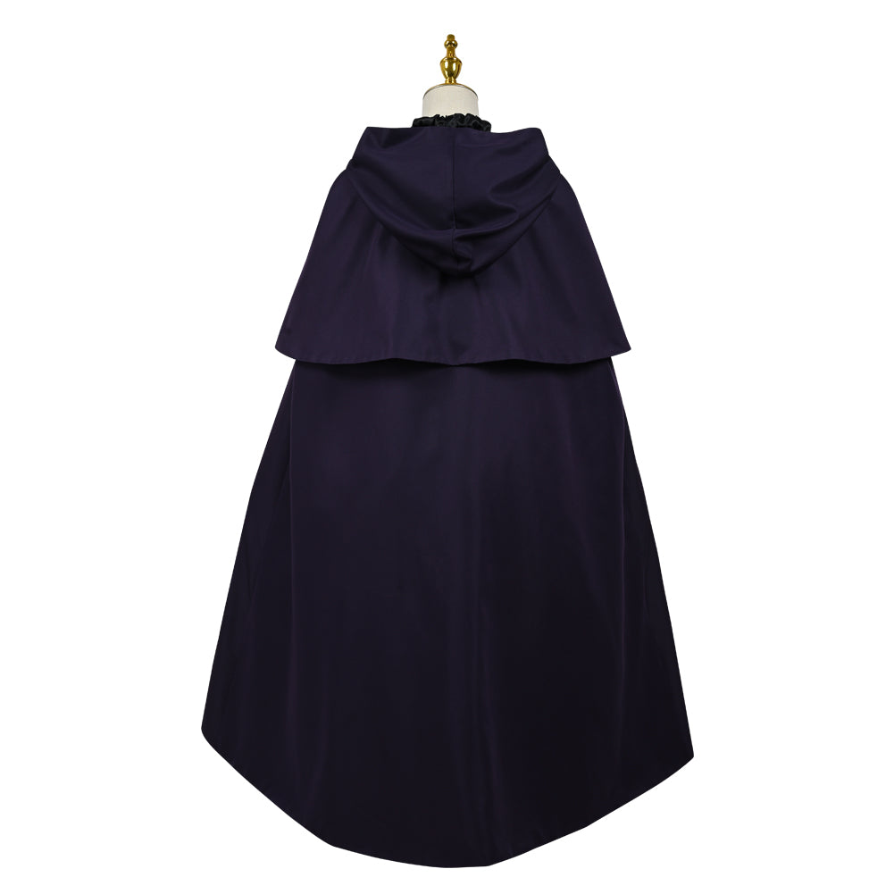 Lycoris Recoil Inoue Takina Cosplay Costume Halloween Witch Dress Costume Full Sets with Hat