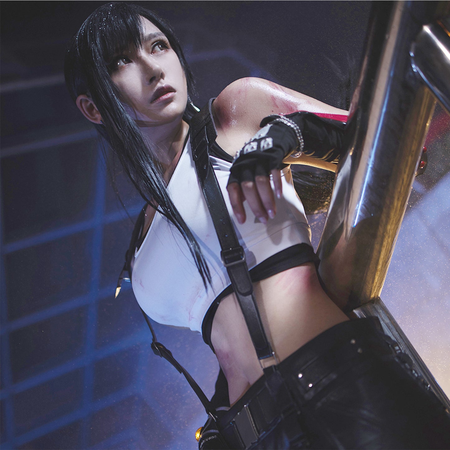 Final Fantasy VII Tifa Lockhart Cosplay Costume Remake Dress Suit Uniform Full Sets