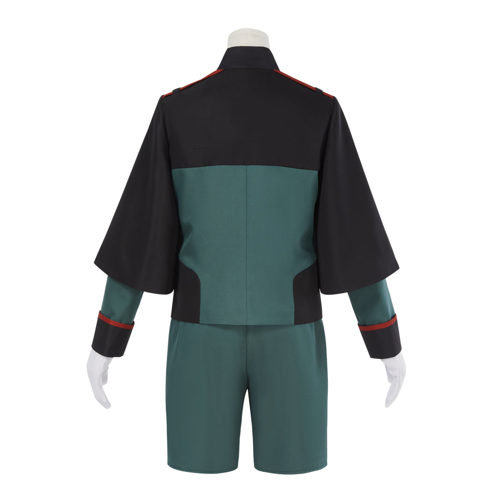 Mobile Suit Gundam: the Witch from Mercury Elan Ceres Cosplay Costume Halloween Suit Green