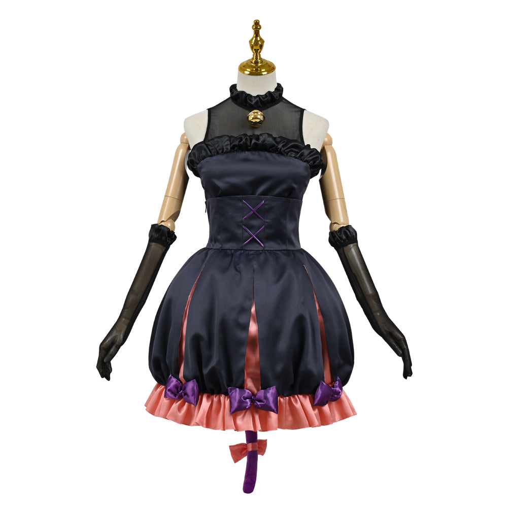 Lycoris Recoil Inoue Takina Cosplay Costume Halloween Witch Dress Costume Full Sets with Hat