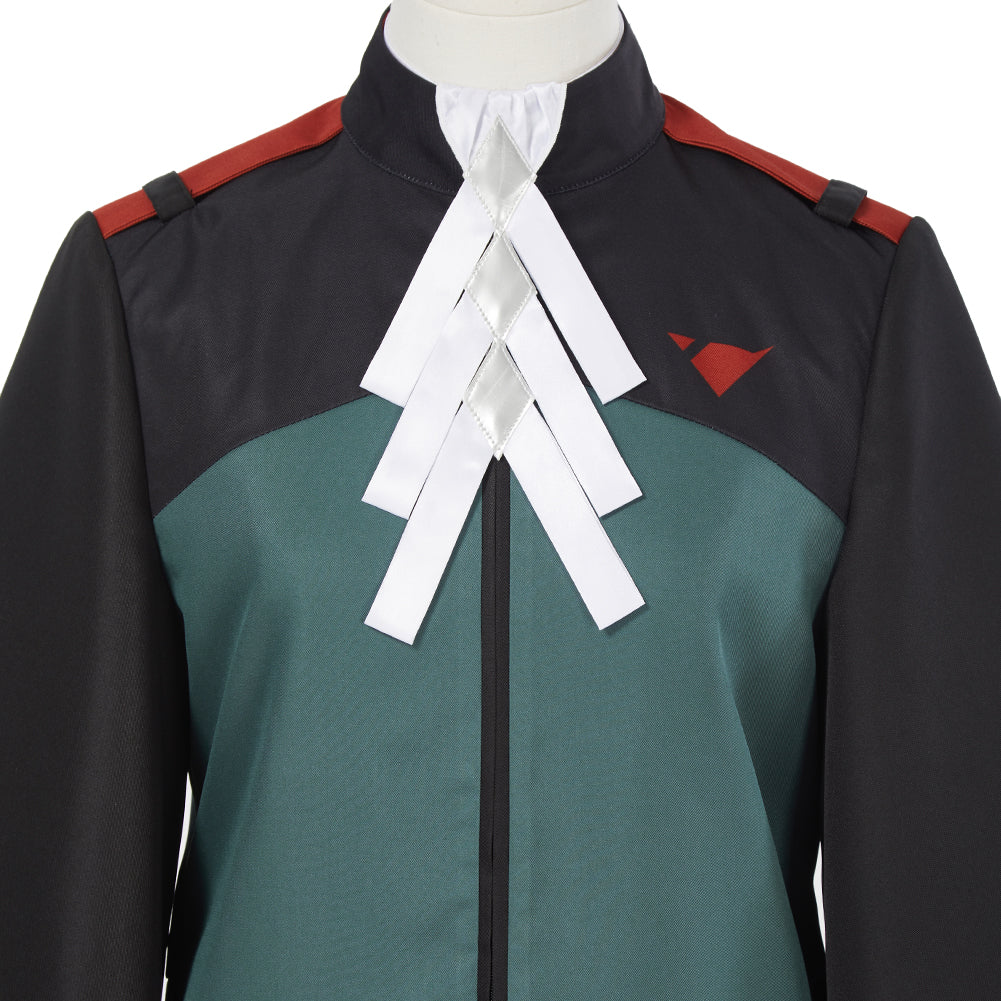 Mobile Suit Gundam: the Witch from Mercury Elan Ceres Cosplay Costume Halloween Suit Green