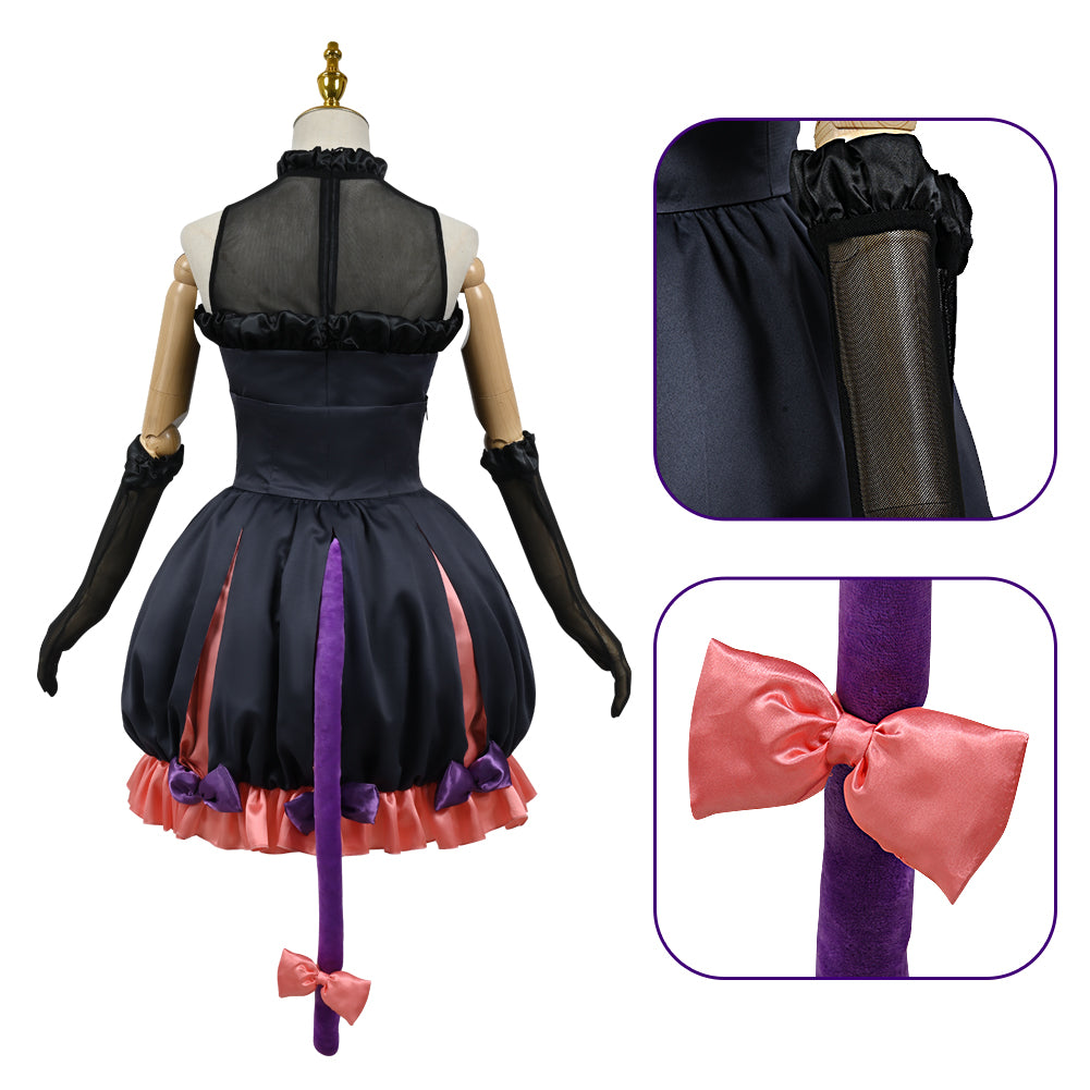 Lycoris Recoil Inoue Takina Cosplay Costume Halloween Witch Dress Costume Full Sets with Hat