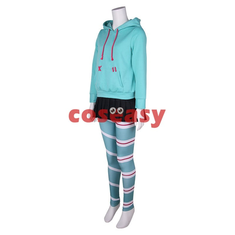 Ralph Breaks the Internet: Wreck-It Ralph 2 Vanellope von Schweetz Cosplay Costume XS-XXXL