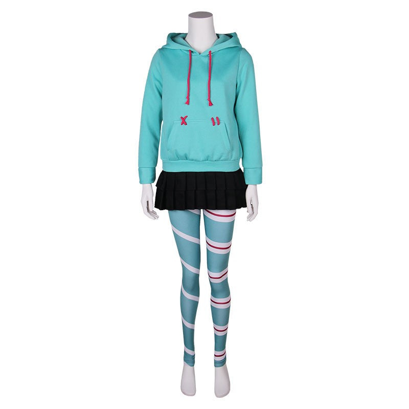 Ralph Breaks the Internet: Wreck-It Ralph 2 Vanellope von Schweetz Cosplay Costume XS-XXXL