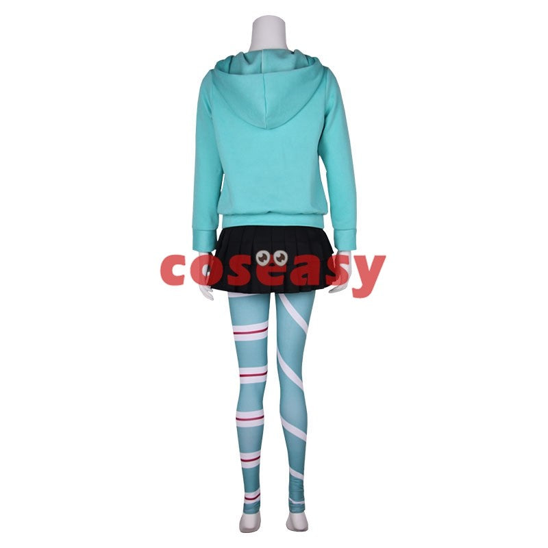Ralph Breaks the Internet: Wreck-It Ralph 2 Vanellope von Schweetz Cosplay Costume XS-XXXL
