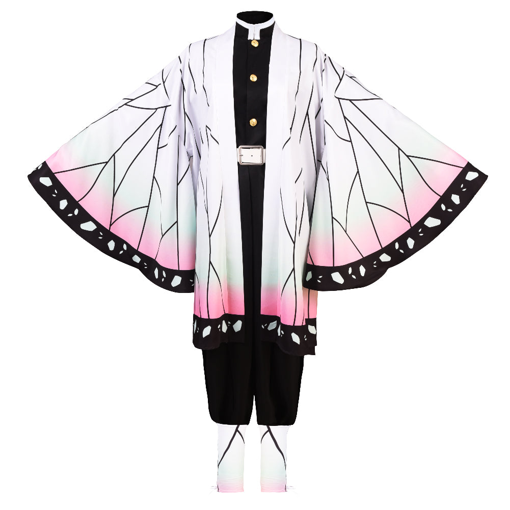Demon Slayer Kochou Shinobu Cosplay Costume Kimono Cardigan Suit Robe Cloak