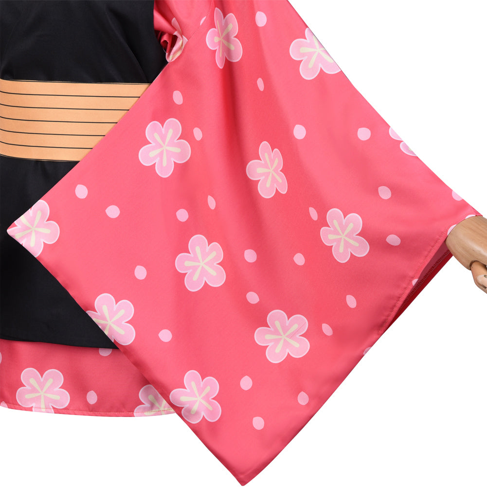 Demon Slayer Makomo Cosplay Costume Kimono Cardigan Suit Robe Cloak