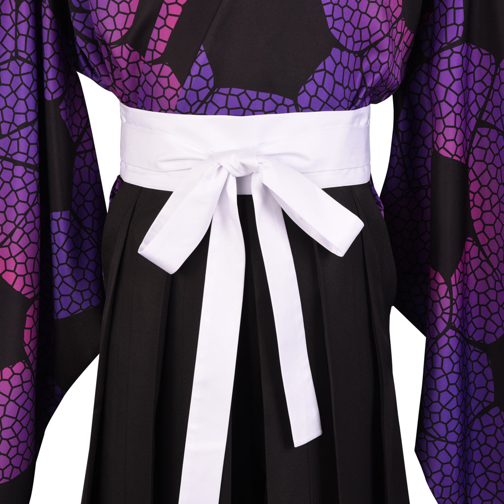 Demon Slayer Kokushibo Cosplay Costume Kimono Cardigan Suit Robe Cloak