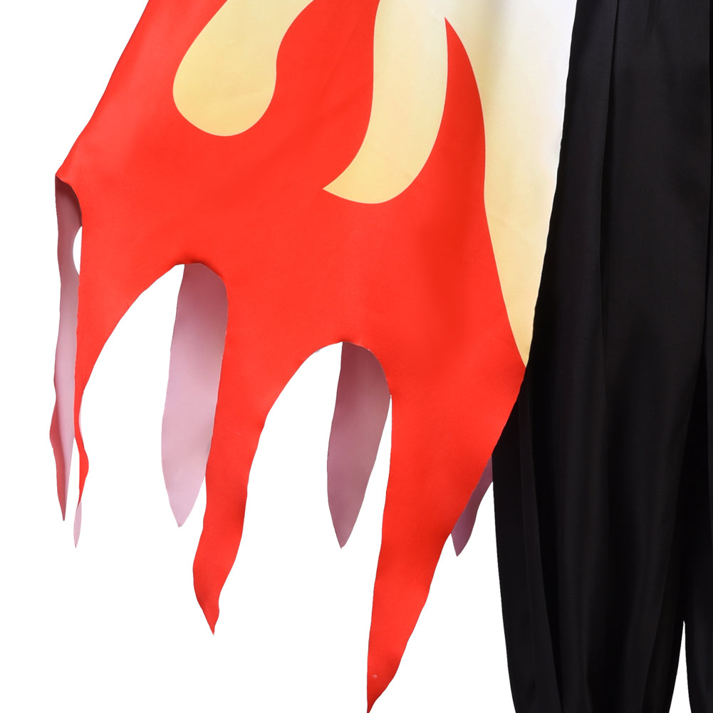 Demon Slayer Rengoku Kyoujurou Cosplay Costume Kimono Cardigan Suit Robe Cloak