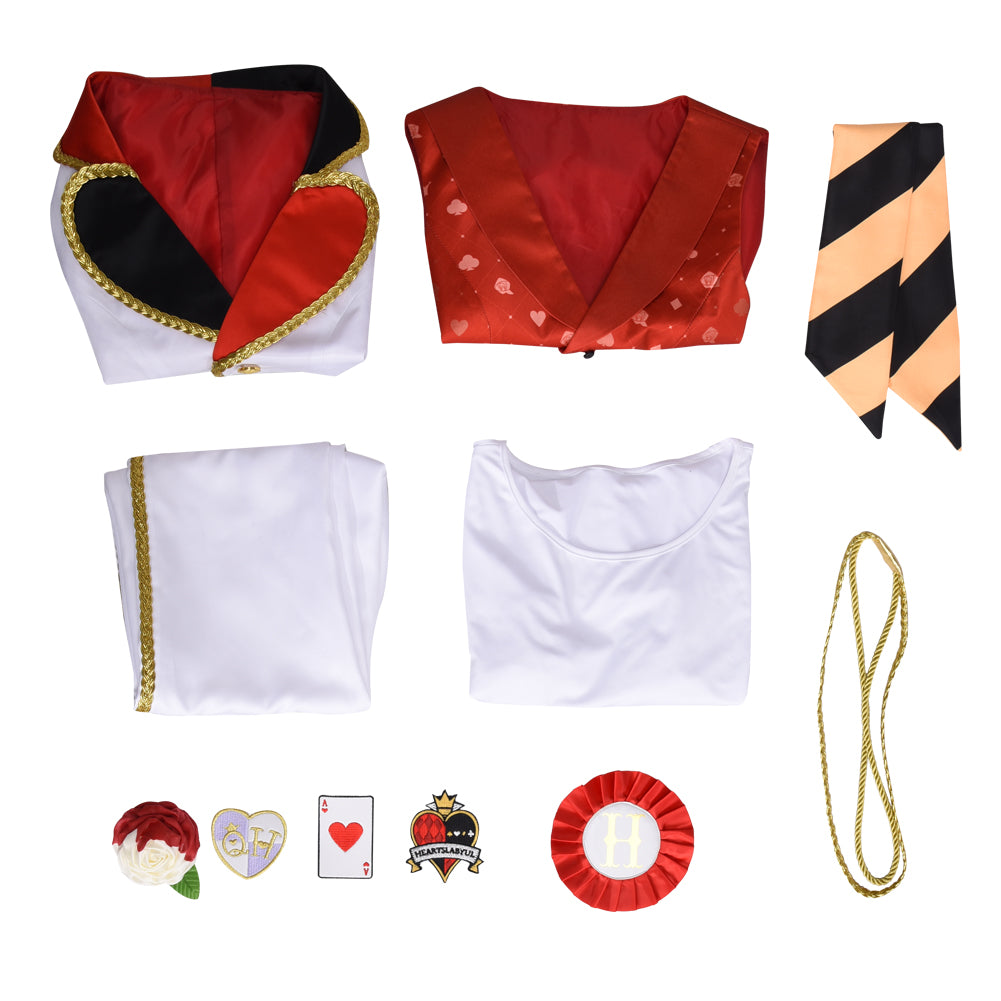Twisted Wonderland Ace Cosplay Costume Heartslabyul Alice in Wonderland Cosplay Suit Full Sets Uniform