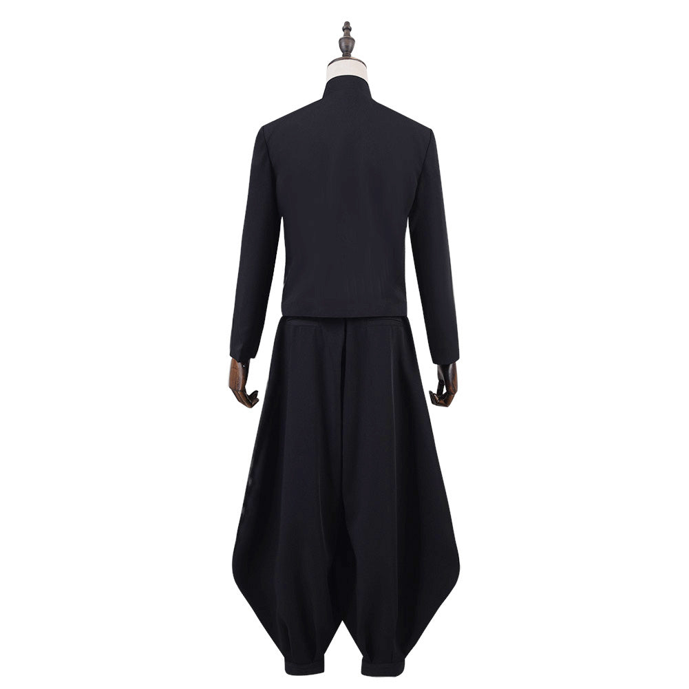Jujutsu Kaisen Geto Suguru Cosplay Costume Halloween Black Uniform Suit Full Sets for Women Men