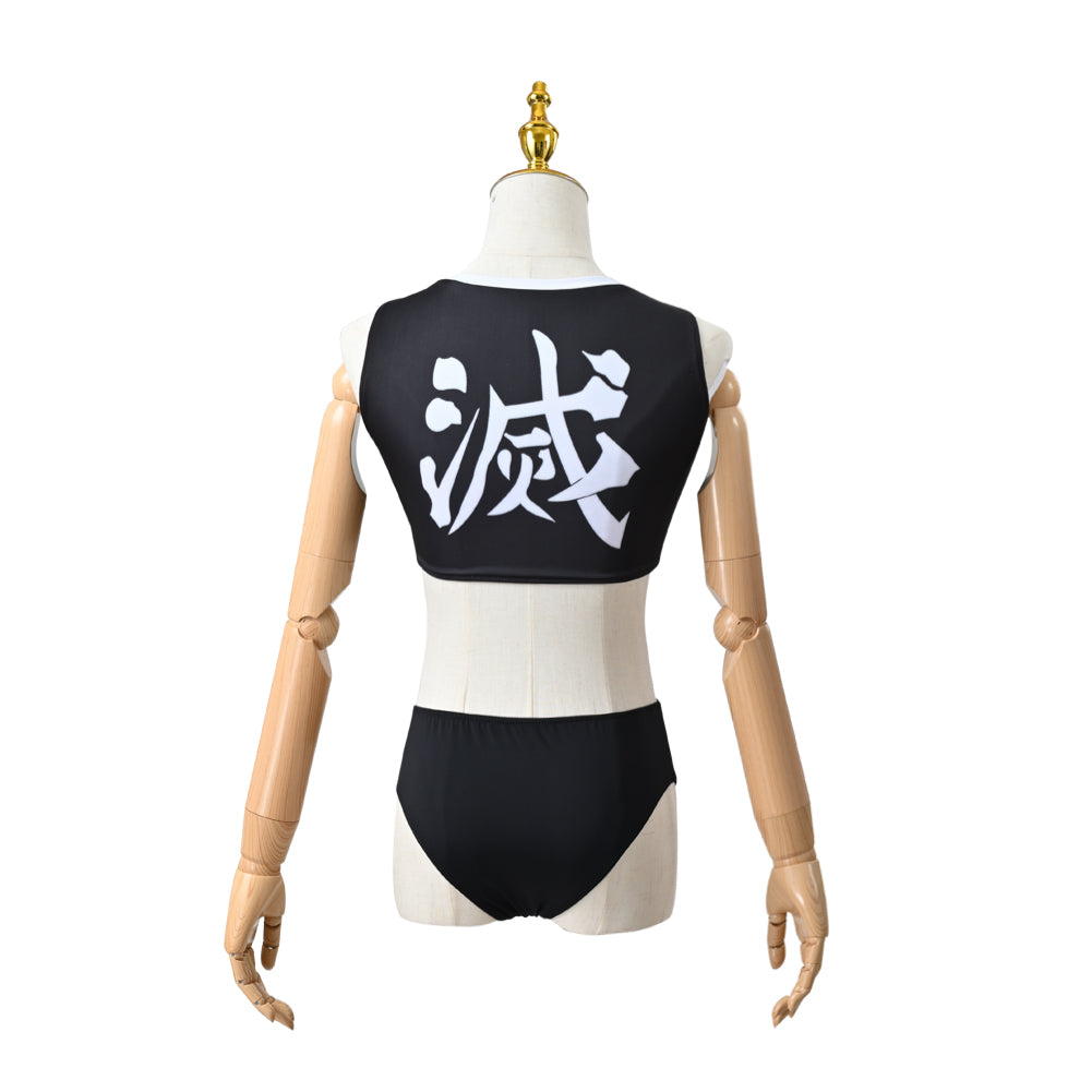 Demon Slayer Shinobu Kocho Cosplay Costume Bikini Beach Swimsuit Anime Summer Suit Set