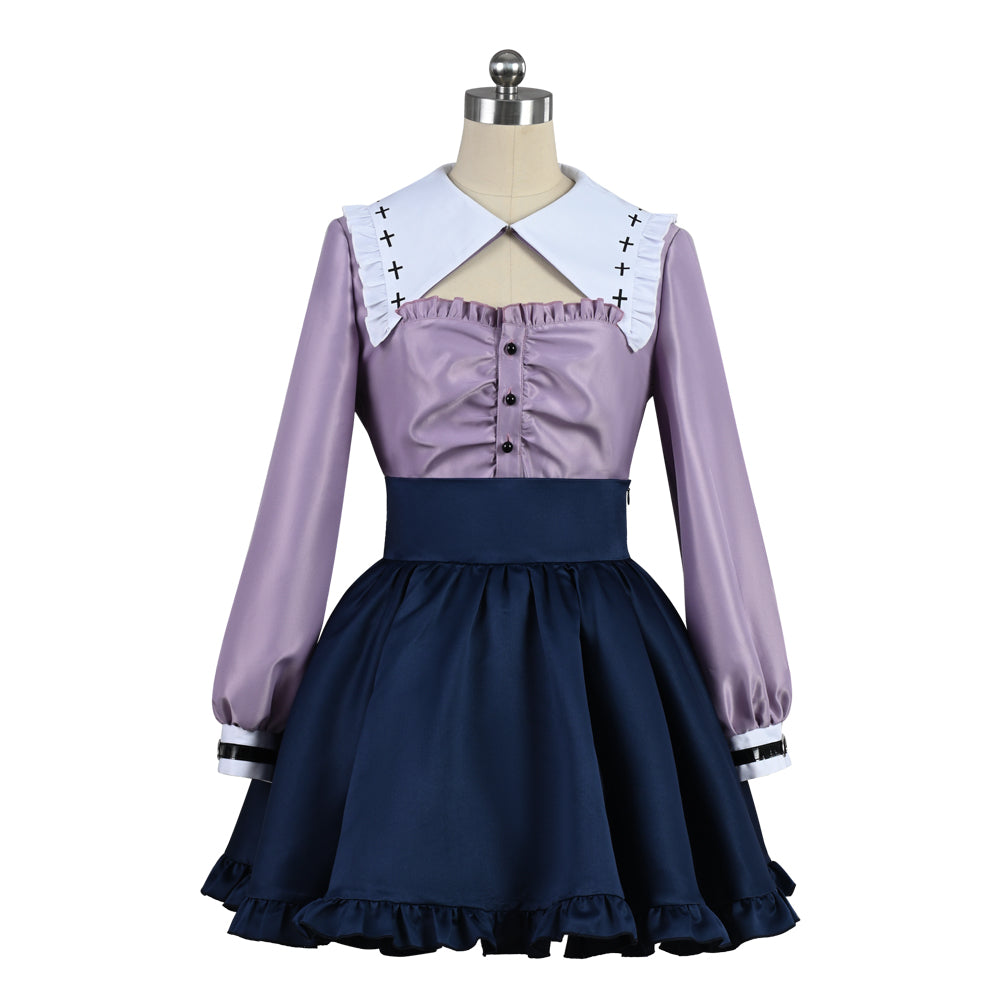 Vtuber Nijisanji Kuzuha Sanya Cosplay Costume Dress Skirt Purple Full Sets