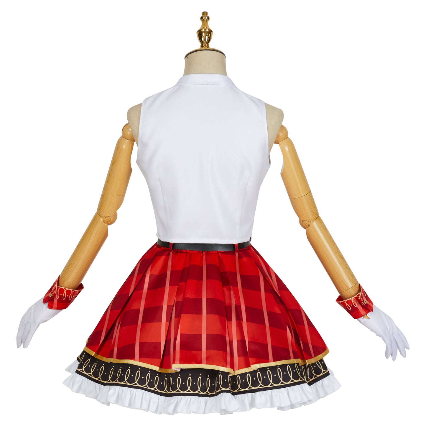 LoveLive sif2 u's Honoka Kousaka Cosplay Costume High School Uniform Dress Red