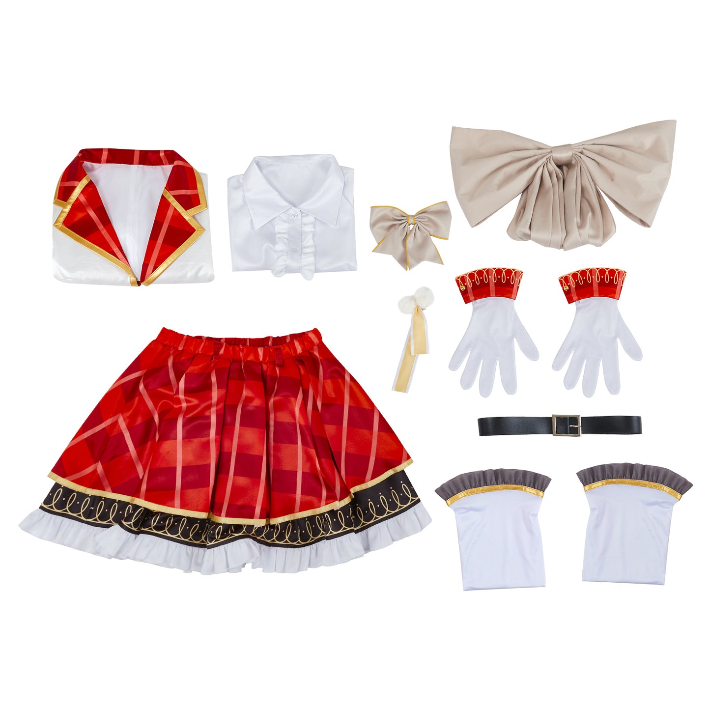 LoveLive sif2 u's Kotori Minami Cosplay Costume High School Uniform Dress Red