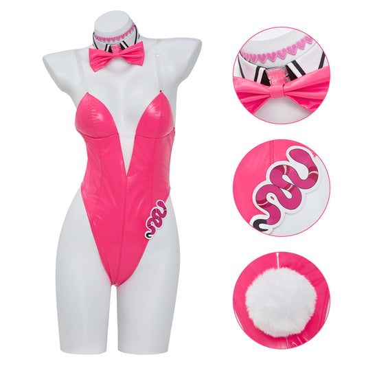 NIKKE Goddess of Victory Cosplay Costume Bunny Girl Dress Pink Bodysuit Tights Fighting Suit
