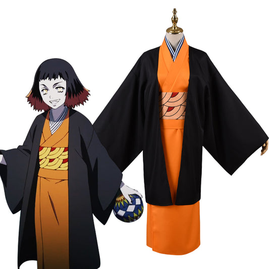 Demon Slayer Susamaru Cosplay Costume Kimono Dress Uniform Suit for Girls Women