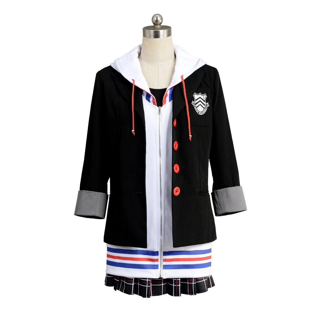Persona 5 P5 Ann Takamaki Cosplay Costume Halloween School Uniform Dress Suit
