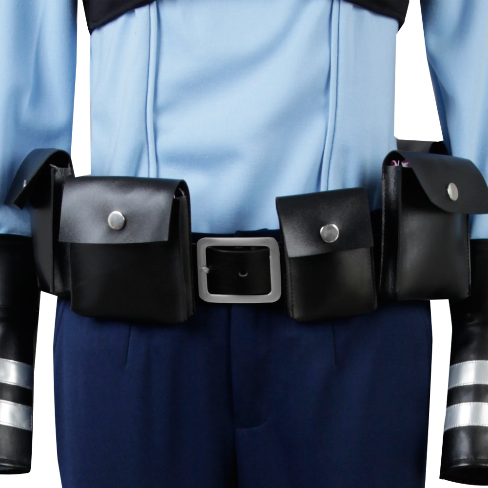 Zootopia Judy Hopps Cosplay Costume Police Officer Uniform Dress for Women Girls