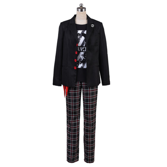 Persona 5 P 5 Amamiya Ren Cosplay Costume Joker Dancing Star Night School Uniform Suit