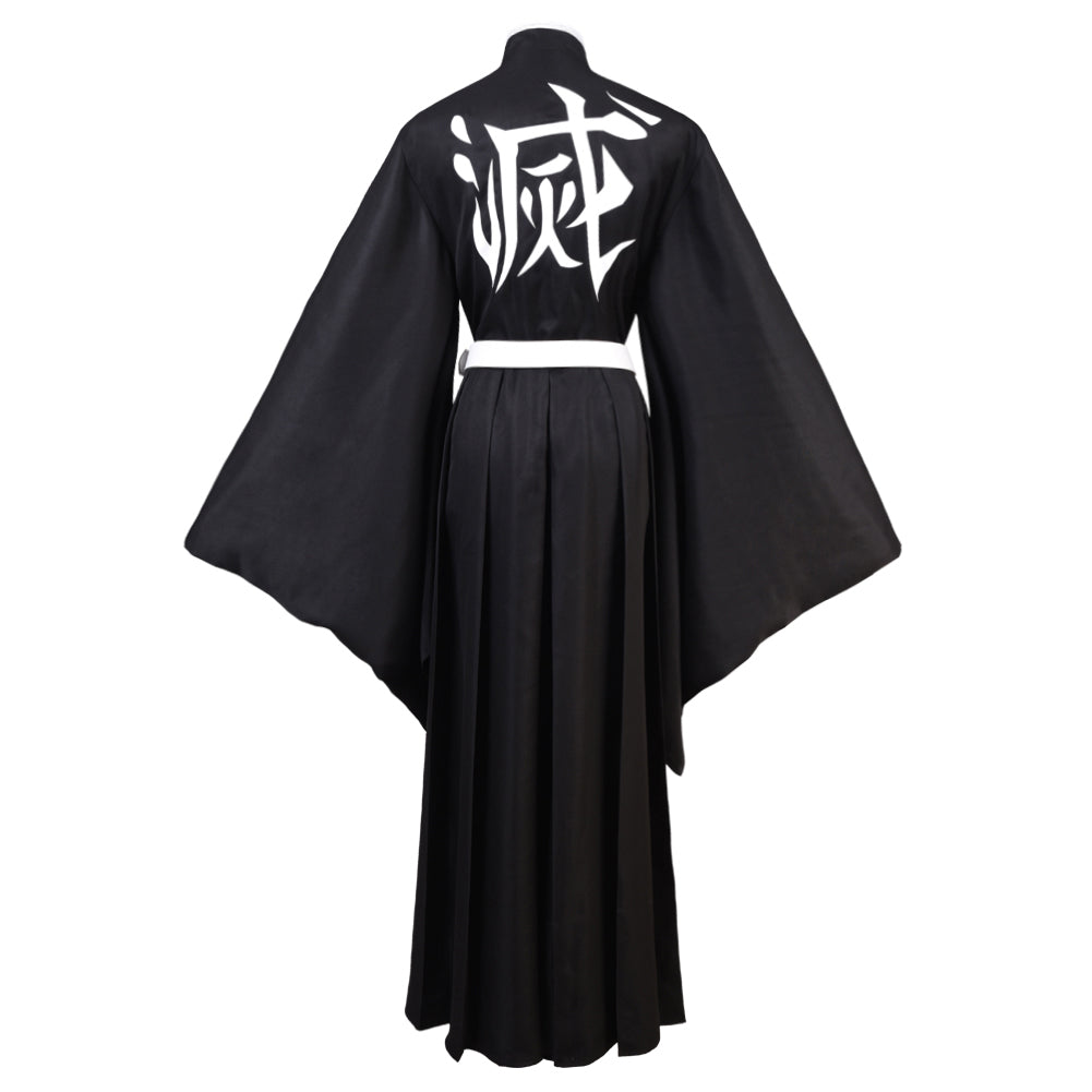 Demon Slayer Tokitou Muichirou Cosplay Costume Black Uniform Kimono Ou ...