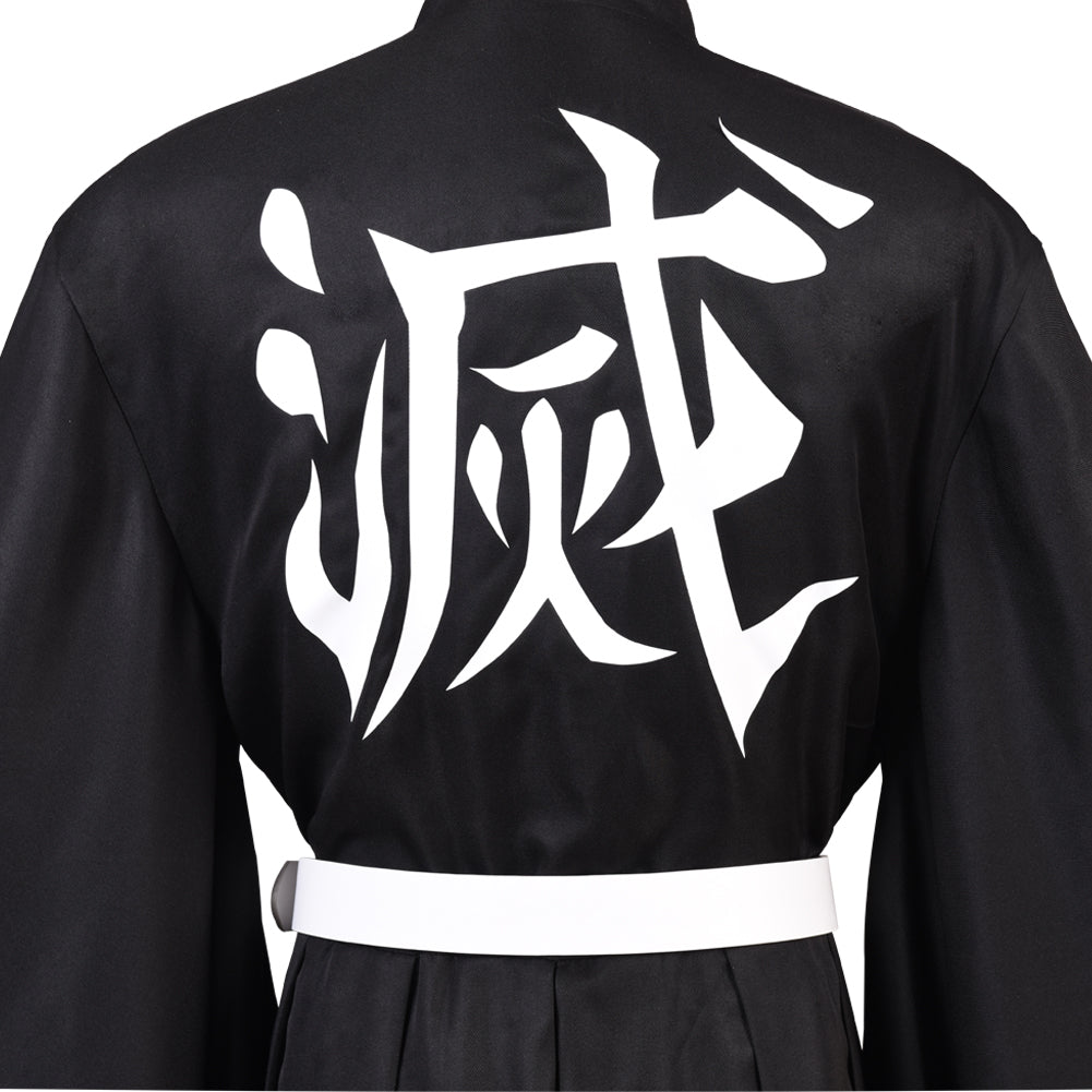 Demon Slayer Tokitou Muichirou Cosplay Costume Black Uniform Kimono Outfit