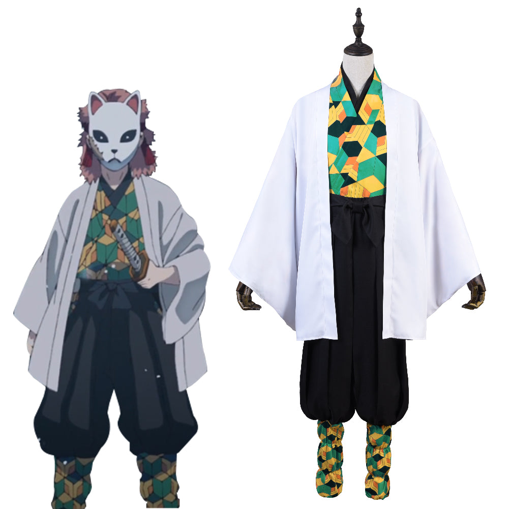 Demon Slayer Sabito Cosplay Costume Halloween Suit Uniform for Men Women
