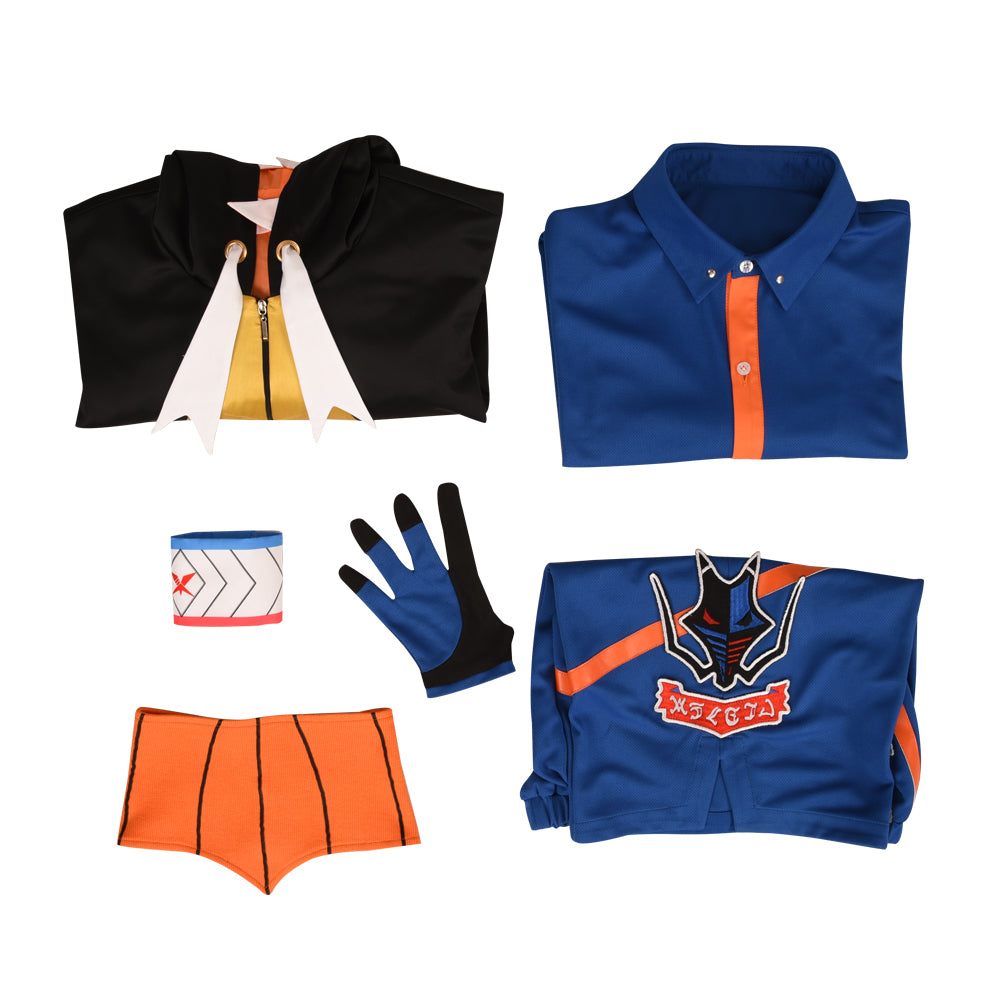 Pokemon Sword & Shield Kibana Raihan Cosplay Costume Halloween Uniform Full Sets