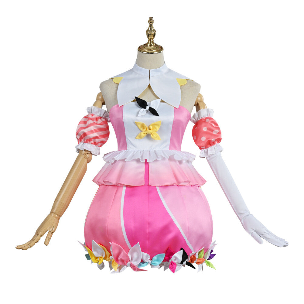 Project Sekai Colorful Stage Ootori Emu Cosplay Costume Halloween Dress Suit Pink