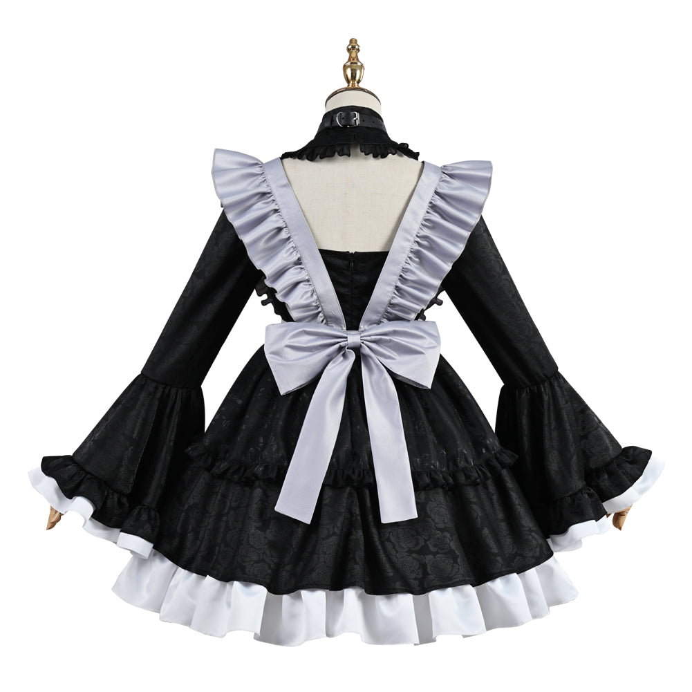 My Dress-Up Darling Marin Kitagawa Cosplay Costume Maid Dress Skirt with Apron Full Sets for Halloween