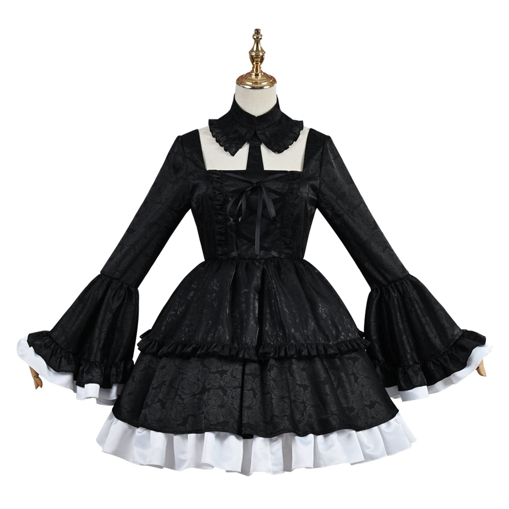 My Dress-Up Darling Marin Kitagawa Cosplay Costume Maid Dress Skirt with Apron Full Sets for Halloween