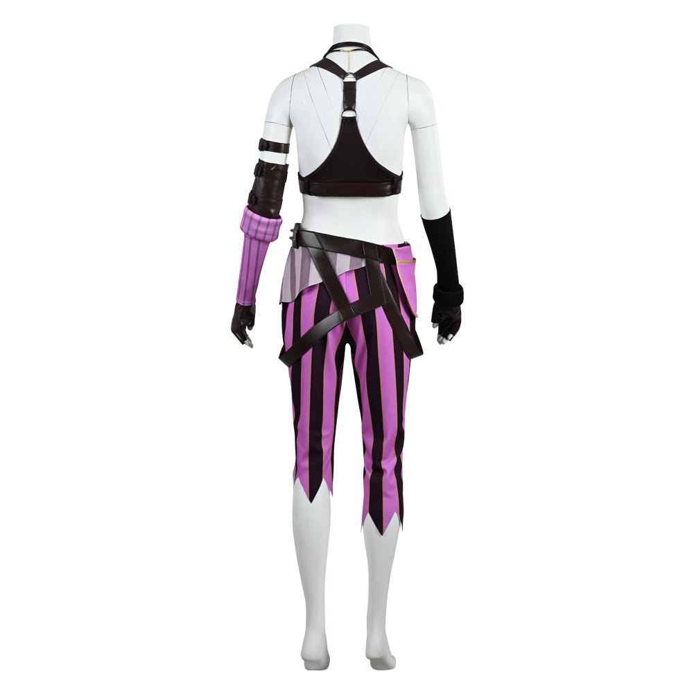 Arcane：League of Legends Jinx Cosplay Costume Halloween Power Dress Uniform Suit