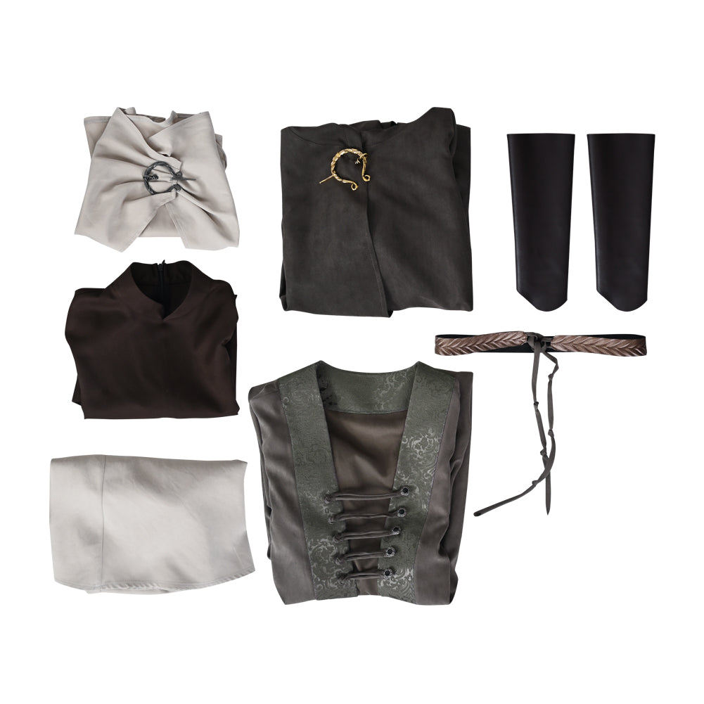 Elden Ring Melina Cosplay Costume Halloween Dress Hooded Cloak Uniform Cape Full Sets