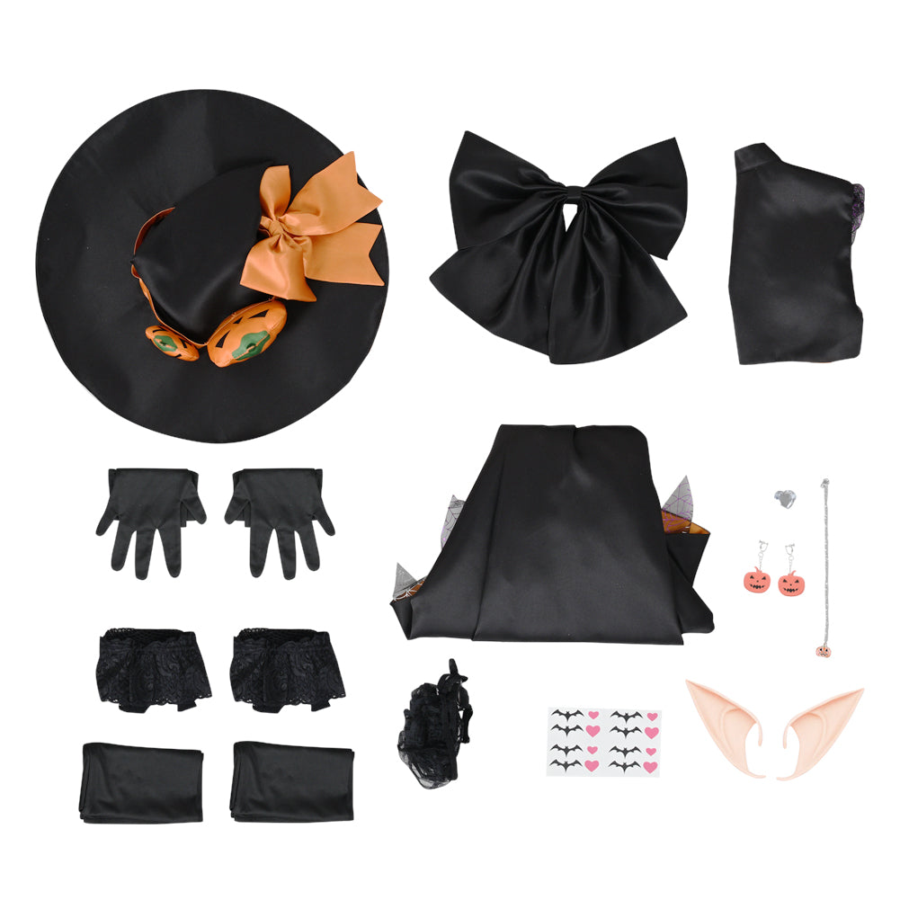 My Dress Up Darling Marin Kitagawa Cosplay Costume Halloween Dress Suit Full Sets with Pumpkin Hat