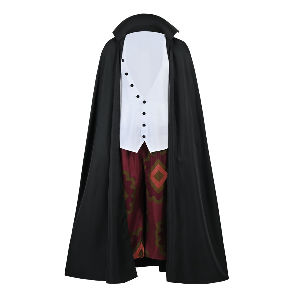 Shanks Cosplay Costume Pirate Black Cloak Cape Outfits Halloween Uniform Suit