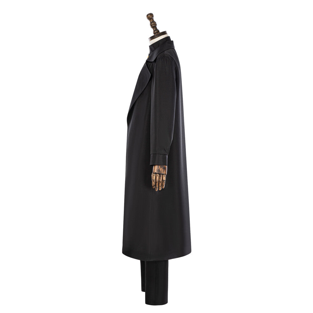 Chainsaw Man Samurai Sword Cosplay Costume Halloween Black Coat Suit Uniform