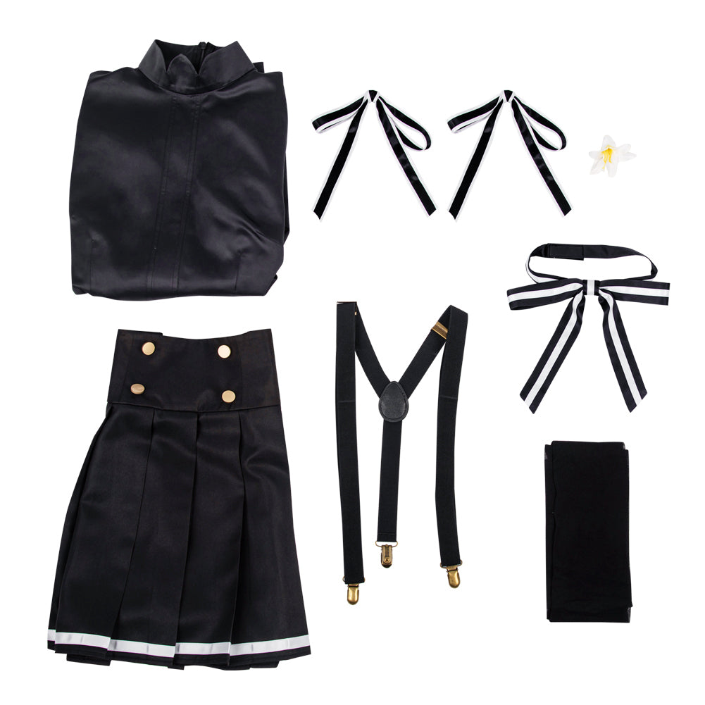 Spy Classroom Lily Cosplay Costume Halloween A-Line Dress Overall Suspenders Skirt for Women