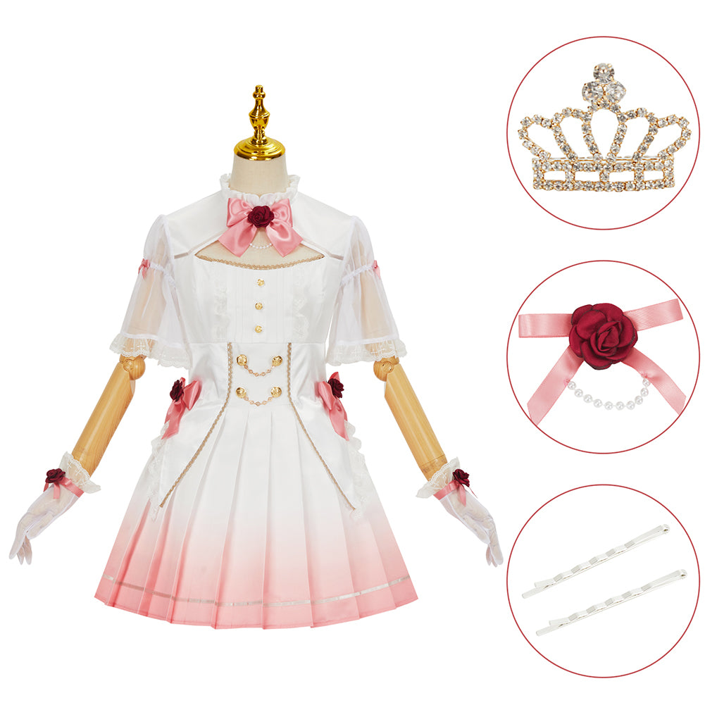 Love Live Eien no Isshun Zhong Lanzhu Cosplay Costume Nijigasaki High School Idol Dress