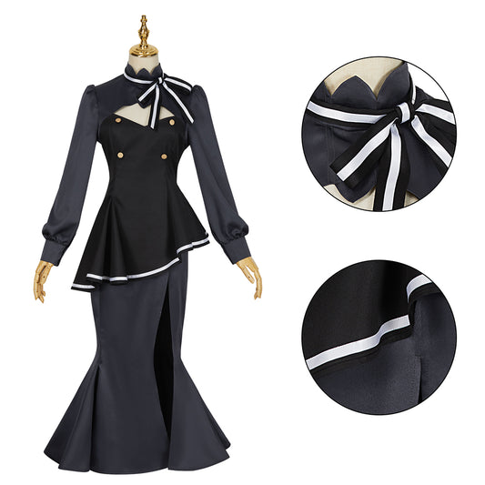 Spy Classroom Thea Cosplay Costume Halloween Fishtail Dress Gown for Women