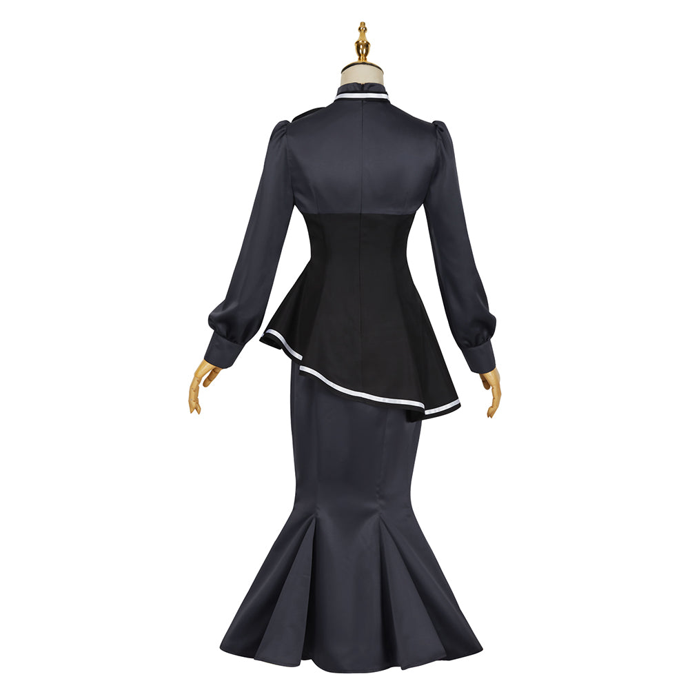 Spy Classroom Thea Cosplay Costume Halloween Fishtail Dress Gown for Women