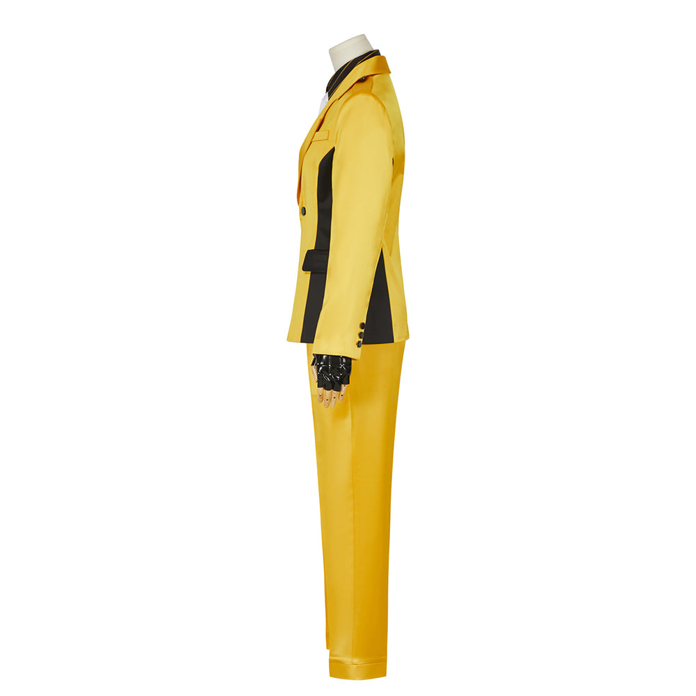 High Card Finn Oldman Cosplay Costume Halloween Uniform Suit Yellow