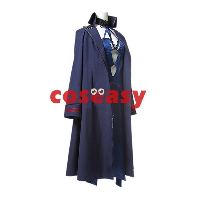 Fate Grand Order FGO Black Saber Cosplay Costume With Cloak Coat