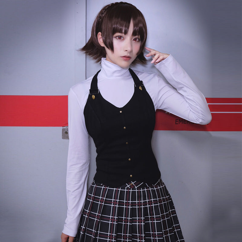 Persona 5 P5 Makoto Niijima Cosplay Costume School Uniform Dress