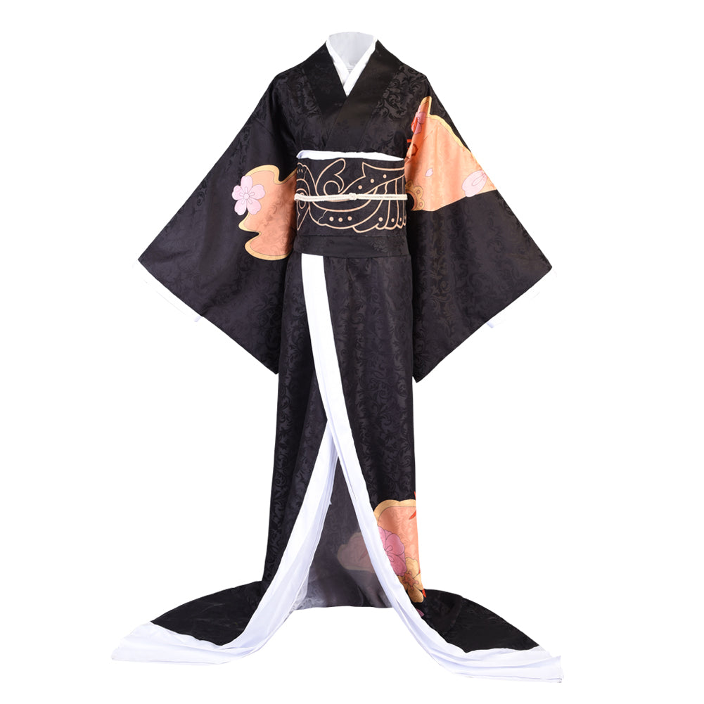 Demon Slayer Kibutsuji Muzan Cosplay Costume Kimono Dress Suit Full Sets