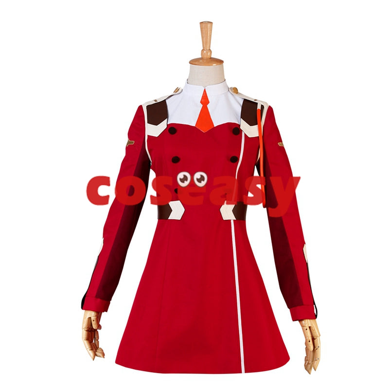 Darling in the FranXX Zero Two CODE 002 Red Uniform Cosplay Costume