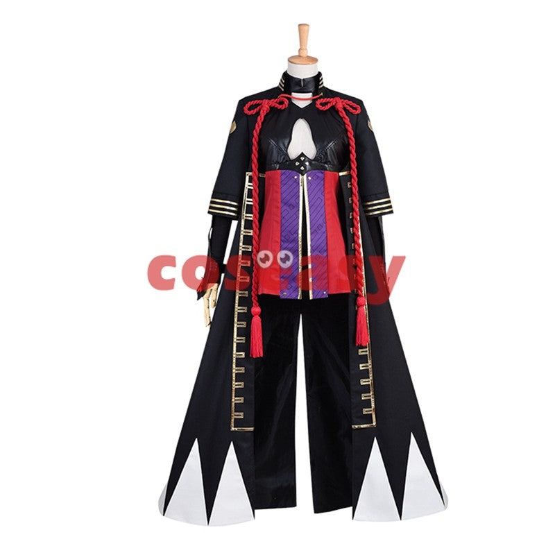 Fate Grand Order FGO Sakura Saber Okita Soji Cosplay Costume with Coat