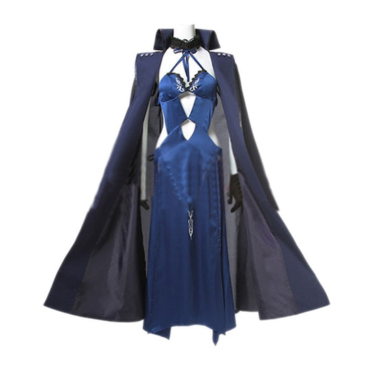 Fate Grand Order FGO Black Saber Cosplay Costume With Cloak Coat